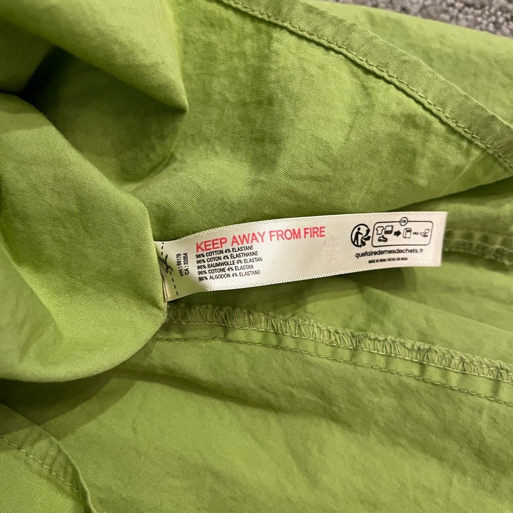 🩷 Free People Lime Green Mini Dress Size XS Open Back Summer Cute Sexy Youthful - Picture 7 of 7